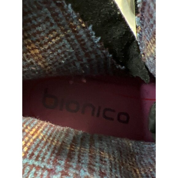 Bionica Black Leather Boots W/ Multicolor Knit  Size 6.5 - Picture 9 of 10